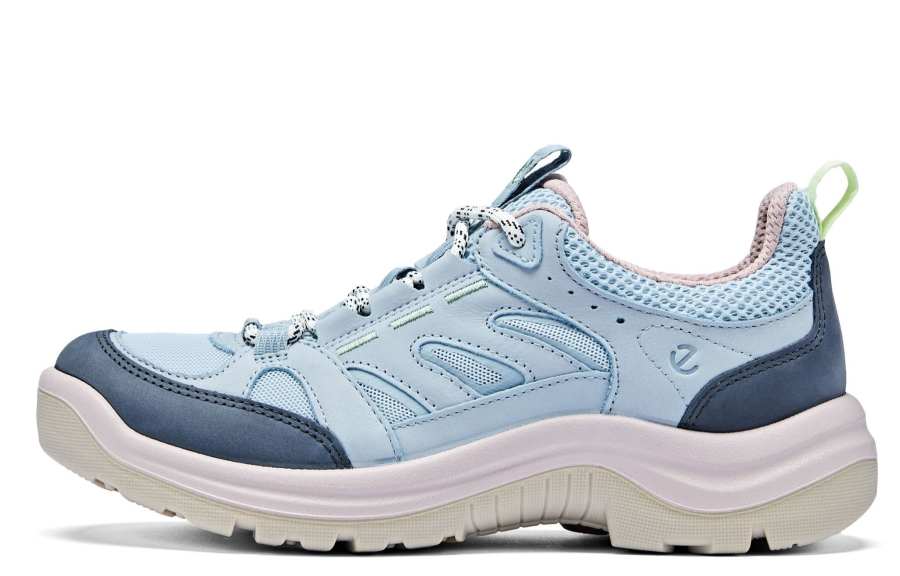 Ecco SS26 Trail Running Collection Cow Leather Casual Shoes Women's Blue 822373