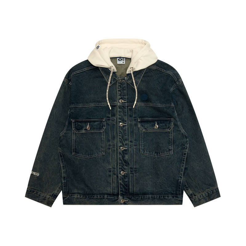 Aape Aape hooded denim jacket