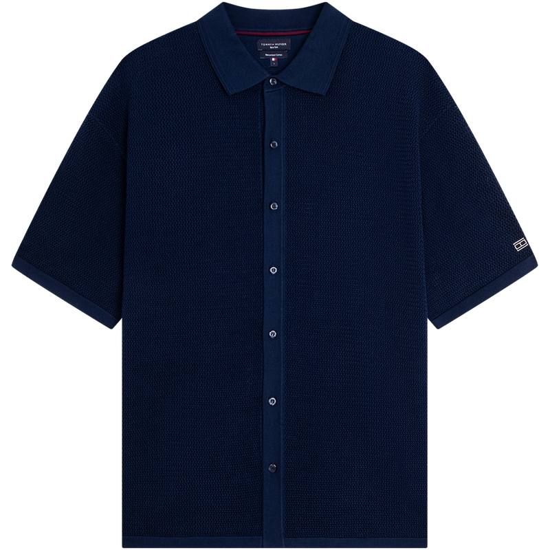 Tommy Hilfiger Knitwear Men's Lapel Moderate Cardigan