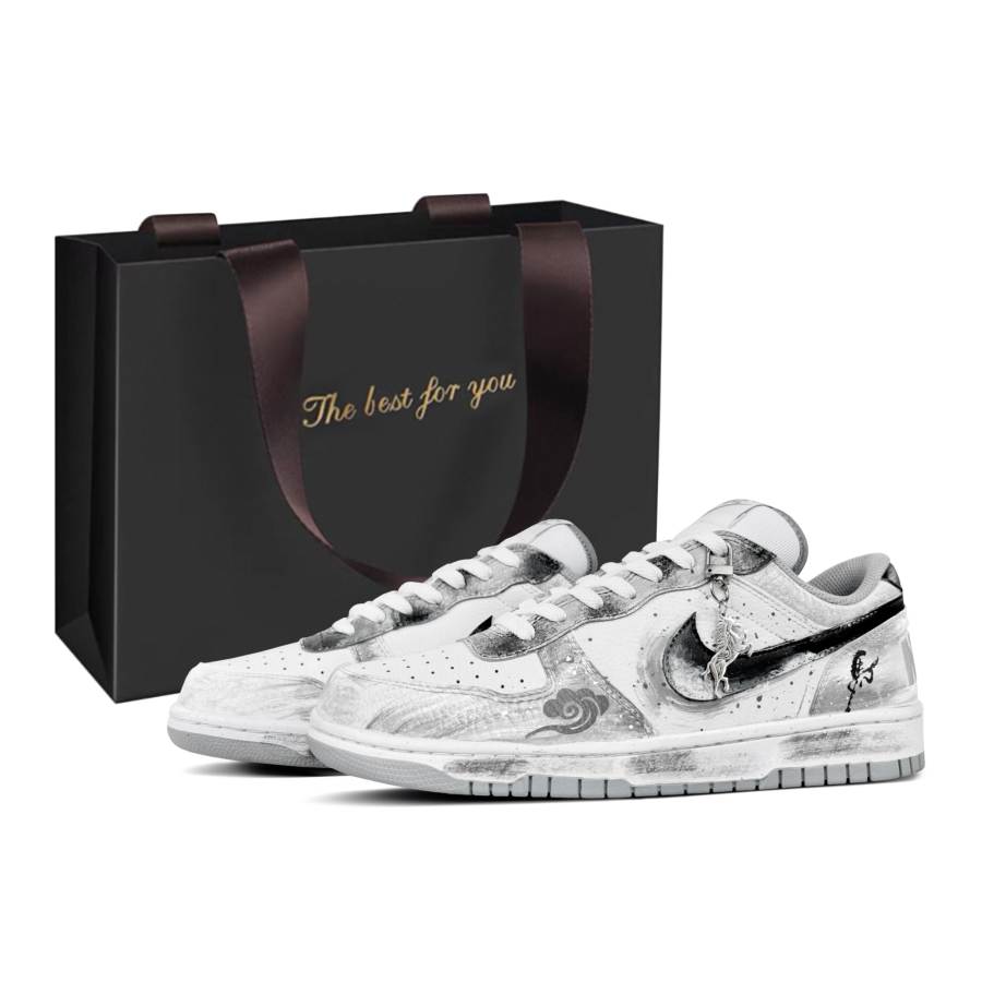 Nike Nike Big Ink Cloud Chasing Wind Slip Resistant Abrasion Resistant Low top Skateboard Shoes Men's