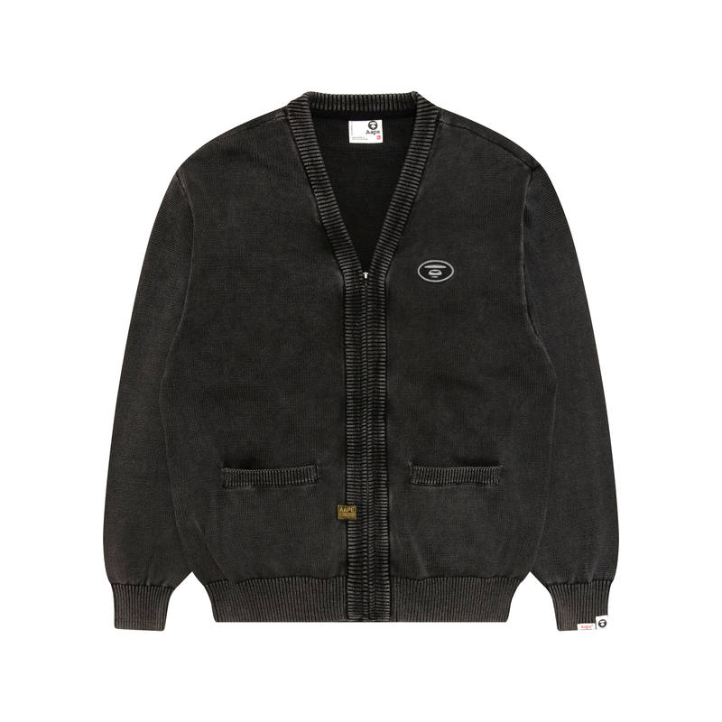 Aape Aape V-neck patch-detail cardigan