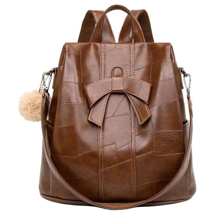 PAYOT PAYOT Synthetic Leather Backpack Regular Women's Brown/Black