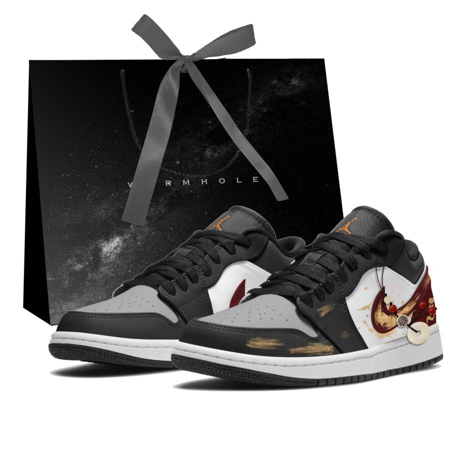 Jordan Jordan Air Jordan 1 Year Of The Horse Greetings Synthetic Leather Slip Resistant Abrasion Resistant Low top