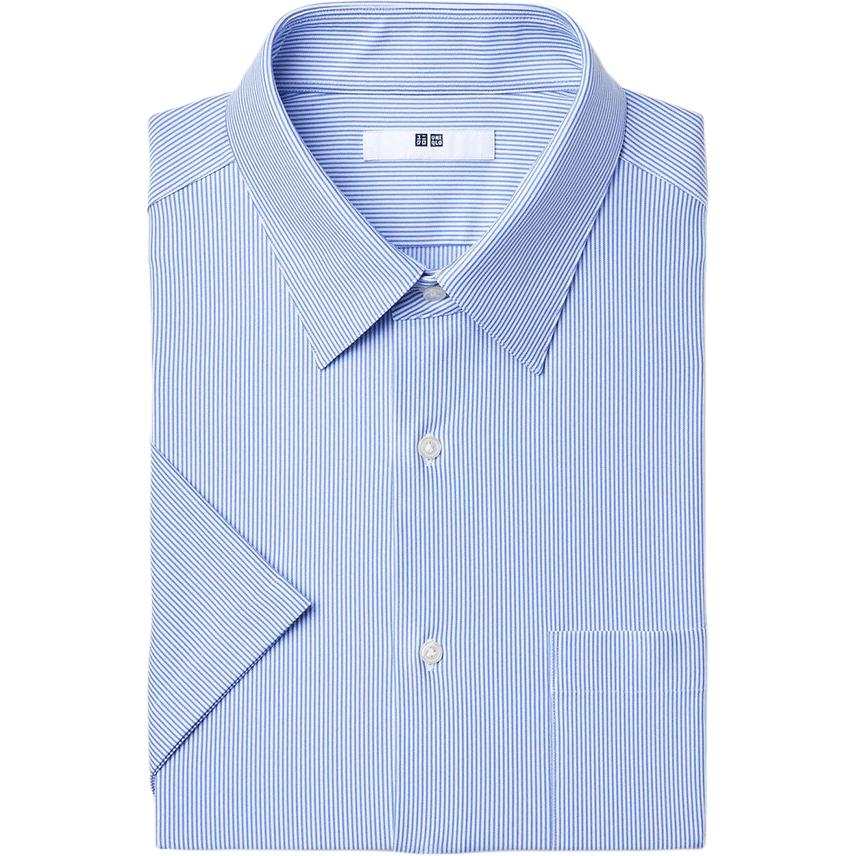 UNIQLO SS26 Shirts Men's Royal Blue Pointed Collar Moderate Other