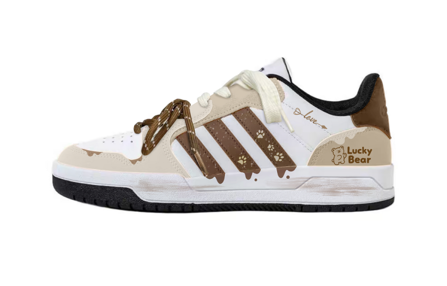 Adidas Adidas ENTRAP Abrasion Resistant Abrasion Resistant Low top Skateboard Shoes Unisex White Brown