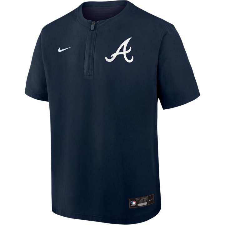 Nike Nike Atlanta Braves Authentic Collection Men's Nike Dri-FIT Mlb 1/4-Zip Short-Sleeve Windshirt