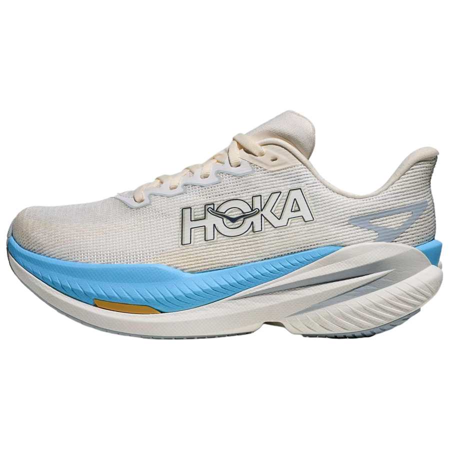HOKA ONE ONE Mach X 3 Breathable Support Rebound Breathable Support Rebound Running Shoes Women's Beige White Blue