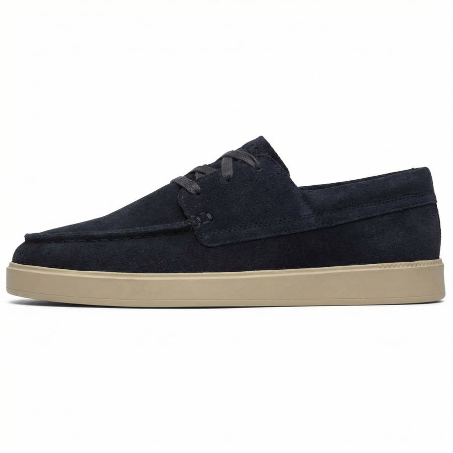 Clarks Lockford Boat Loafers 2cm Men's Dark Blue