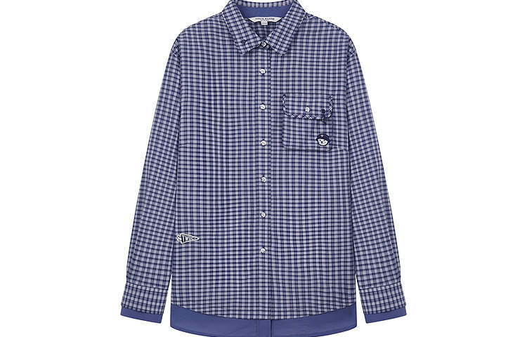 Teenie Weenie Shirts Women's Navy Blue Lapel Moderate Other