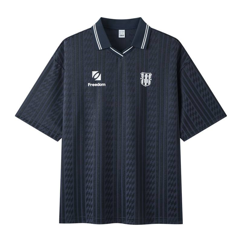 Semir Polo Shirts Men's Dusk Blue 81042 V Neck Moderate Other