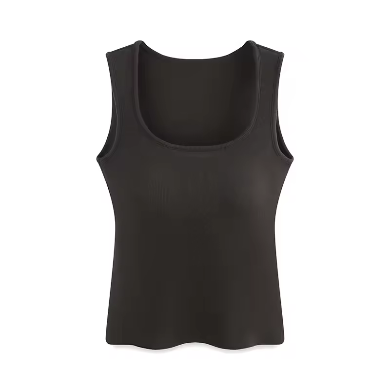 Lanza Tank Tops Women's Square Collar Thickened And Fleece Lined Other