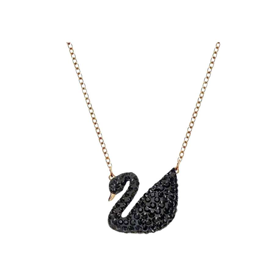 Swarovski Swan Necklaces Women's Black