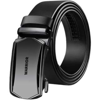 WARRIOR Split Cow Leather Belts Unisex 3.5cm