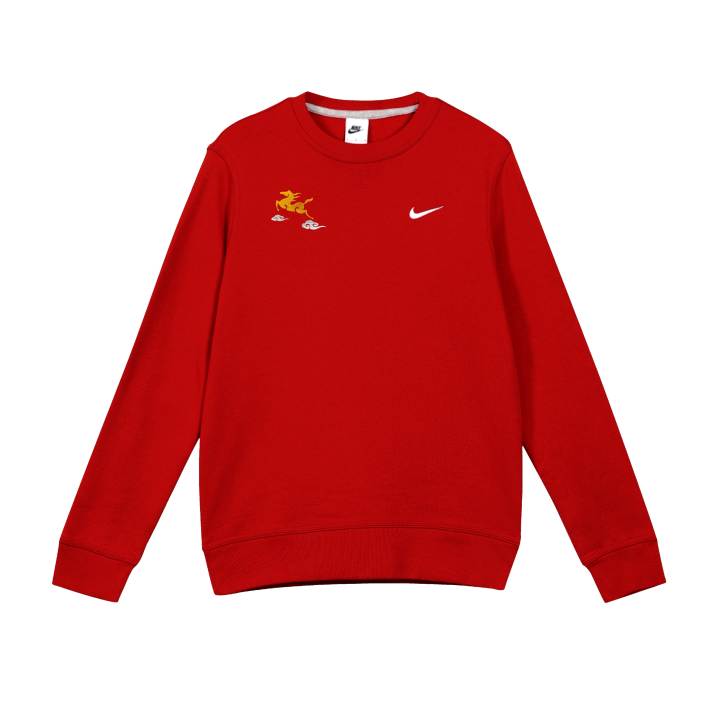 Nike Nike Sweatshirts Unisex Red Crew Neck Moderate Regular