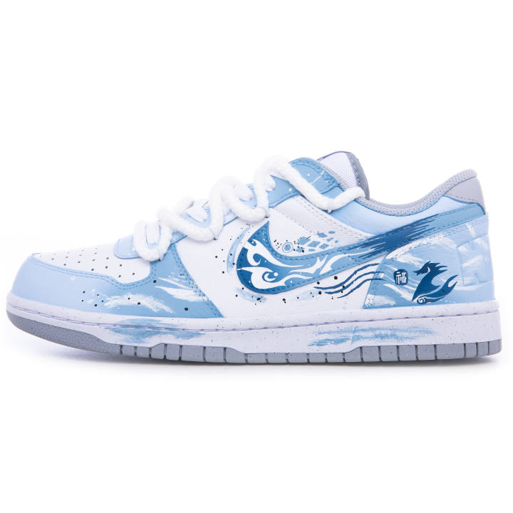 Nike Nike Big Slip Resistant Cushioning Abrasion Resistant Breathable Low top Skateboard Shoes Men's