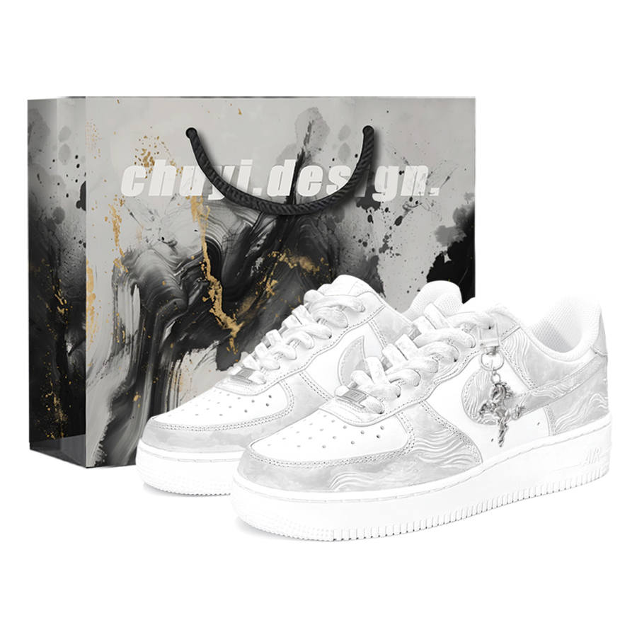 Nike Nike Air Force 1 CNY Shopping Bag, Luoma, First Day Culture Abrasion Resistant Balance Low top Skateboard Shoes Men's