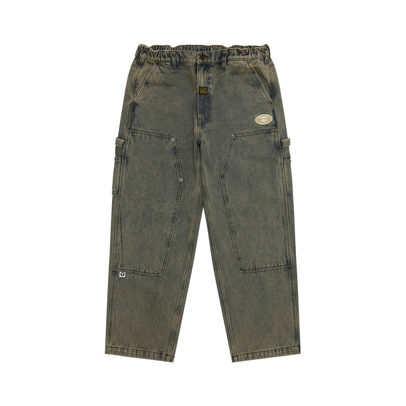 Aape Aape Jeans Men's Blue BLL Moderate Straight Fit Pants