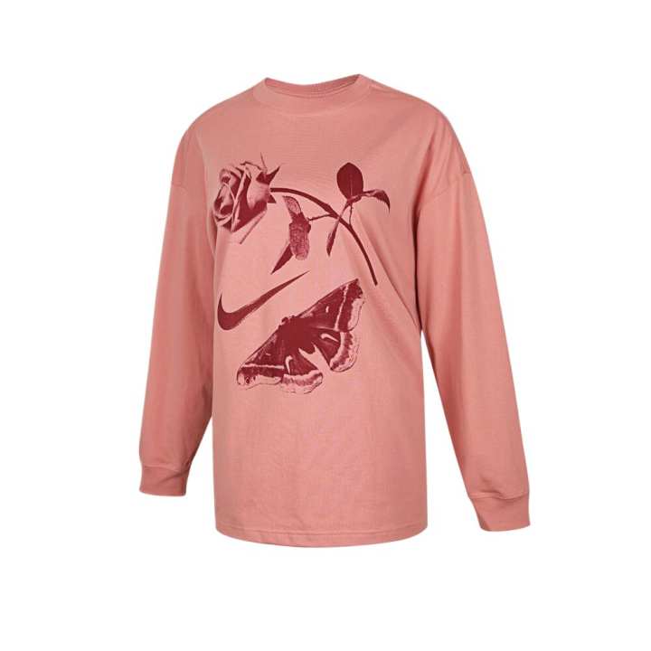 Nike Nike T Shirts Women's Pink Crew Neck Moderate