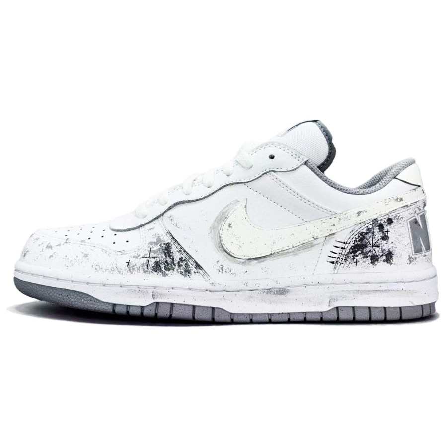 Nike Nike Big Snowfall Ink Leather Abrasion Resistant Lightweight Wear resistant And Lightweight Low top Skateboard Shoes