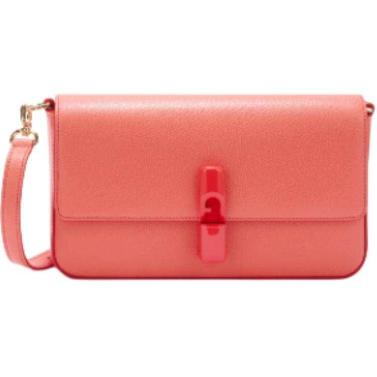 Furla Textured Leather Crossbody Bags Small Women's Appetizer Wine