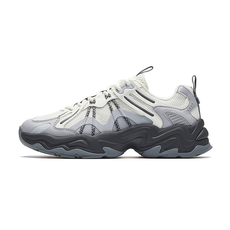 ANTA Meteorite 2V2 Casual Shoes Women's Low Top Ivory White/Lime Stone/Castle Gray