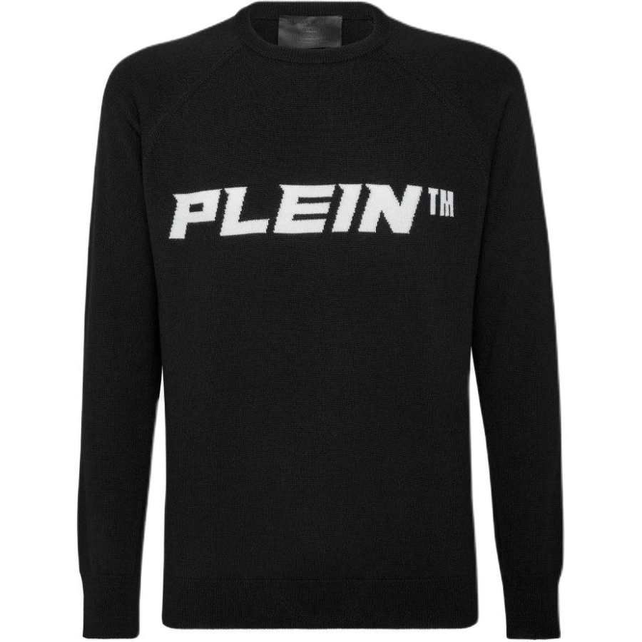 Philipp Plein logo-print crew neck jumper