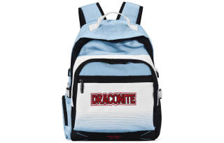 DRACONITE Polyester Backpack Regular Unisex Cerulean White