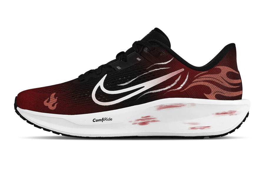 Nike Nike Quest 6 Rebound Low top Casual City Commuting Training Running Shoes Men's Black Red
