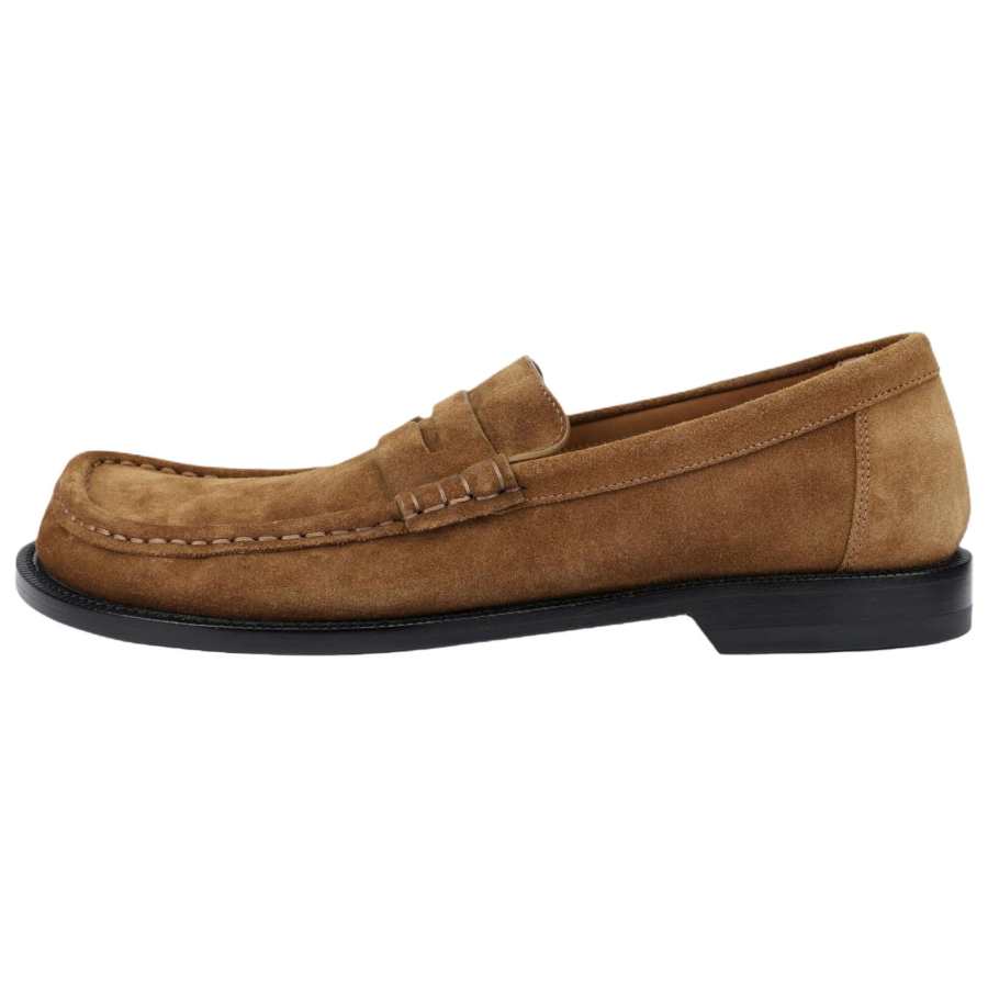 LOEWE LOEWE Campo Suede Loafers Men's Brown