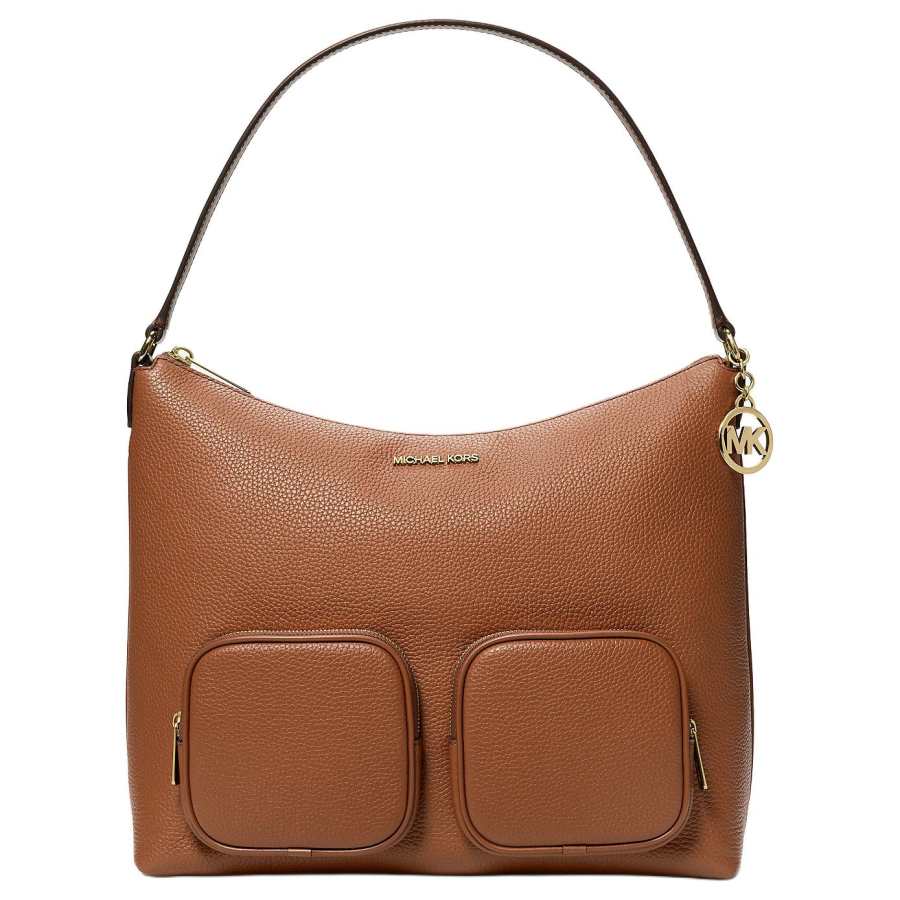 MICHAEL KORS Luggage Collection Metal Accessories Leather Shoulder Bag Large Women's Brown