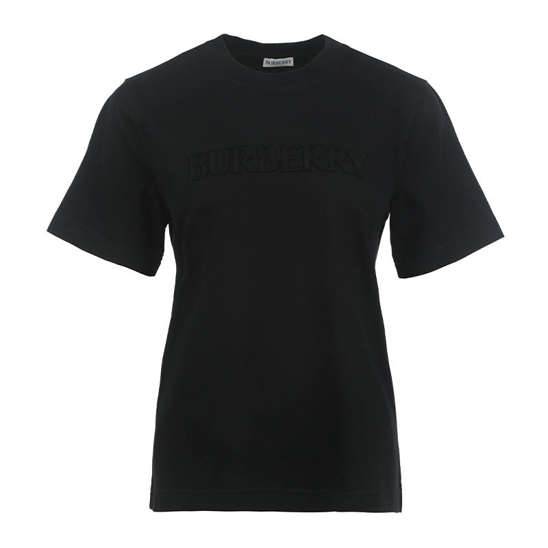 Burberry SS26 Loose Fit Short Sleeved T Shirts Women's Black