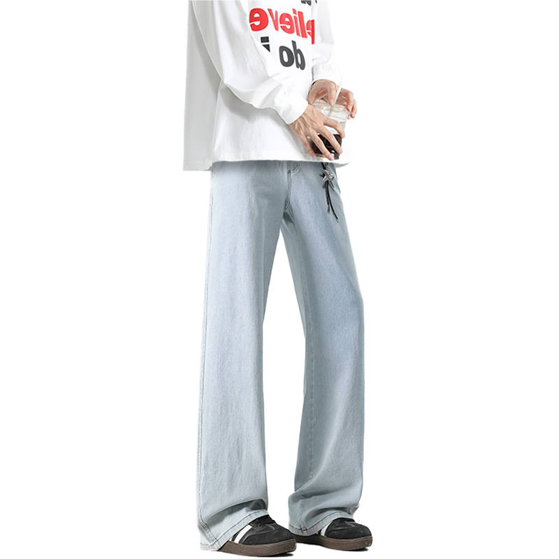 BALENO Jeans Unisex Light Blue Moderate Wide Leg Pants