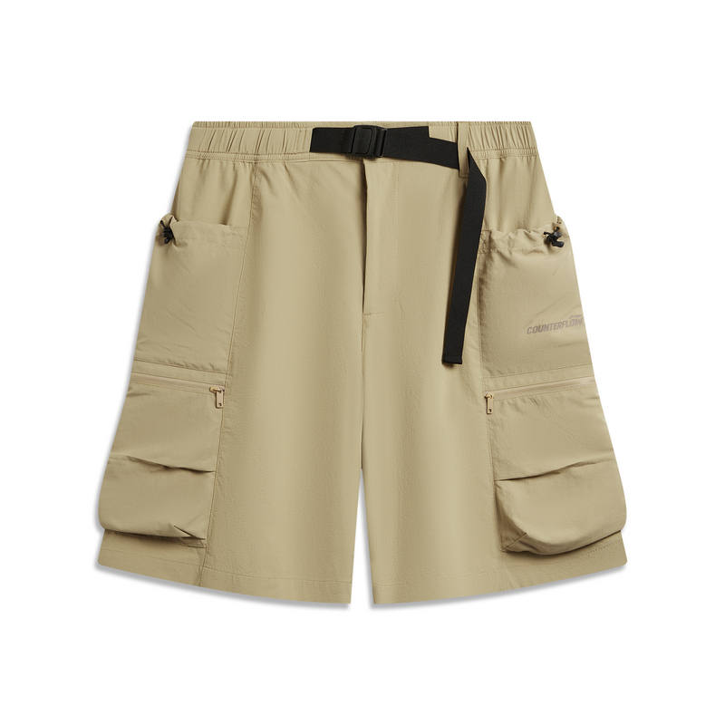 Li-Ning Li Ning Outdoor CF Tracing Cargo Shorts Men's Authentic Khaki