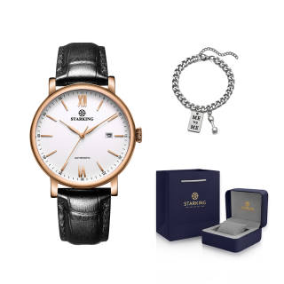 STARKING Automatic Mechanical Movement Watch Men's Watches White Dial
