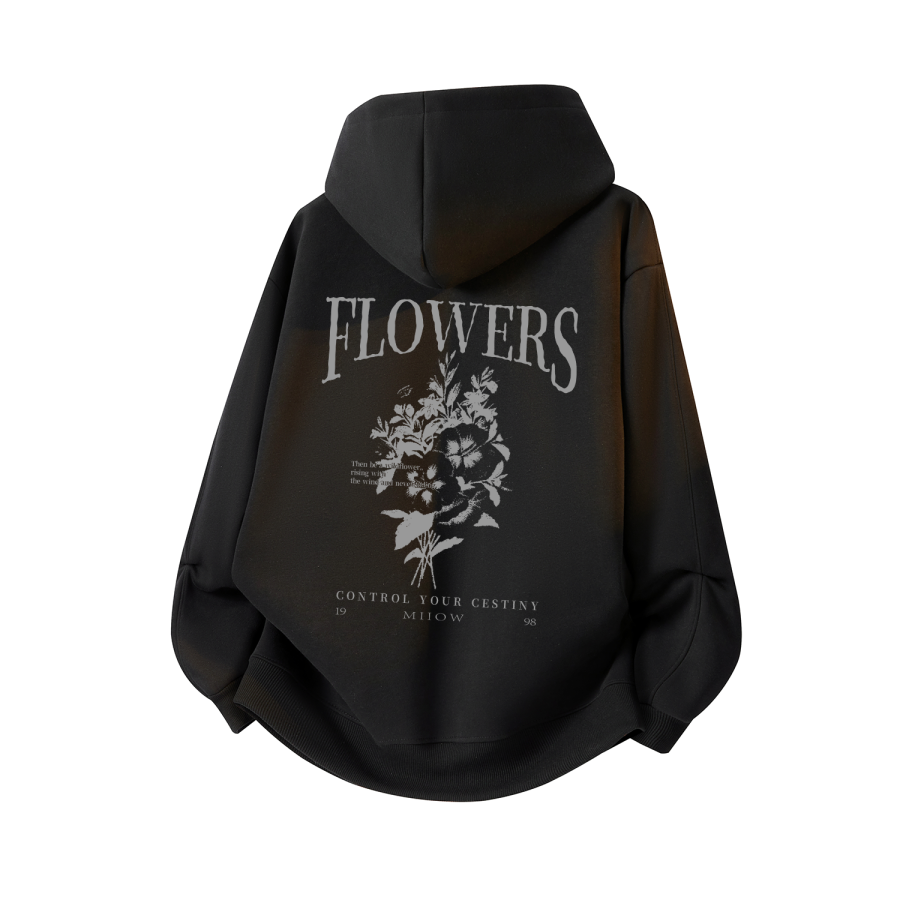 MIIOW Sweatshirts Unisex Hooded Moderate Cardigan