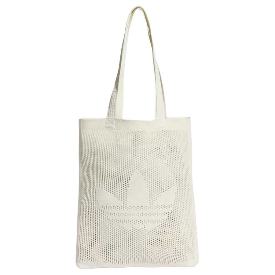 Adidas Originals Polyester Tote Bag, Shopping Bag, Handbag Unisex Ecru