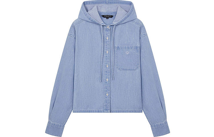 Teenie Weenie Shirts Women's Light Blue Moderate Denim
