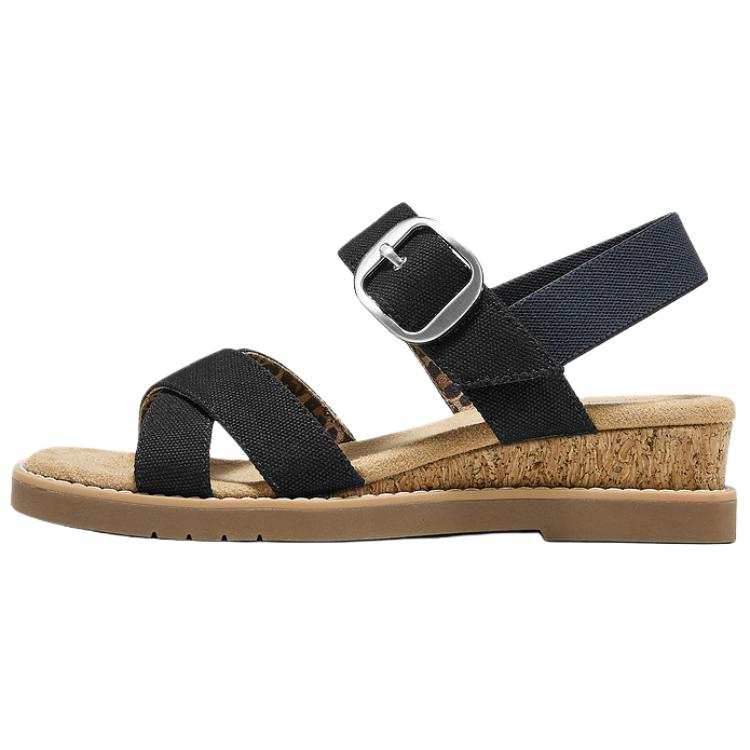 Skechers BOBS Desert Kiss One Strap Sandals Women's Black