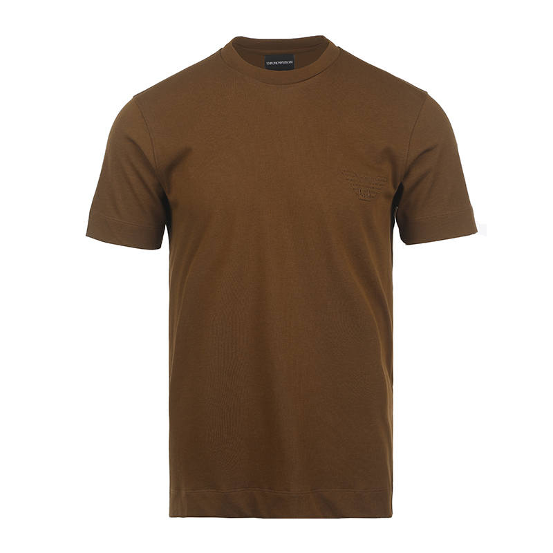 EMPORIO ARMANI SS26 100% Cotton Short Sleeved T Shirt Men's