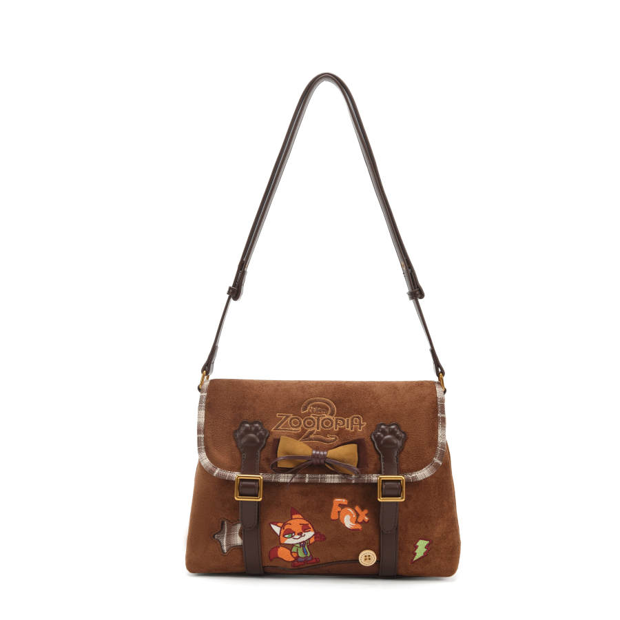 Disney Zootopia Collection Fabric Shoulder Bag Regular Women's Brown
