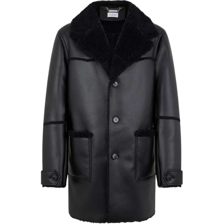 PHILIPP PLEIN PHILIPP PLEIN FW25 Leather Jacket Men's