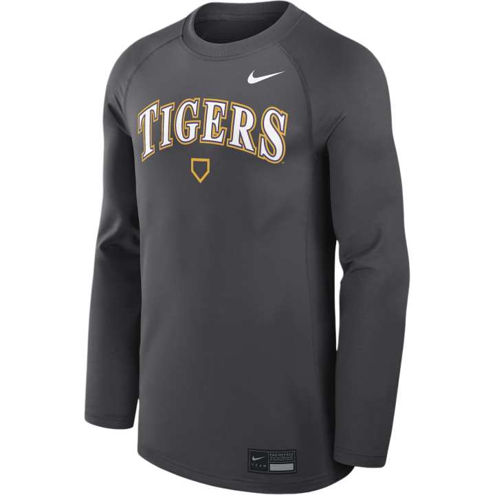 Nike Nike Lsu Dugout Game Time Men's Nike Dri-FIT College Long-Sleeve T-Shirt