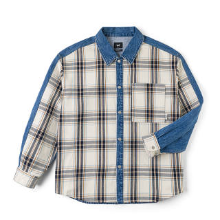 Lee Shirts Men's Lapel Moderate Denim