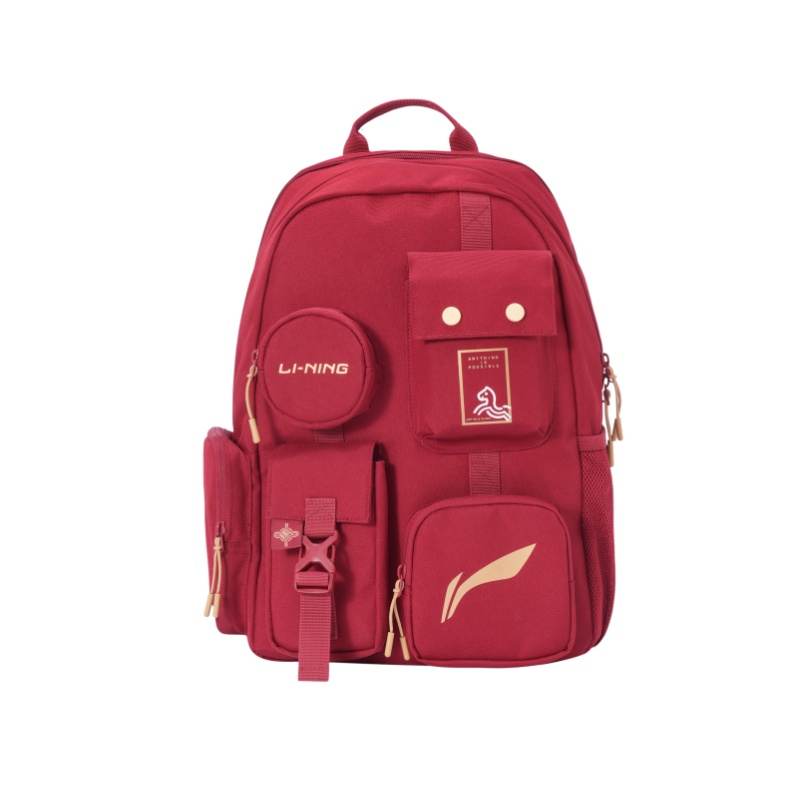 Li-Ning Li Ning Polyester Backpack Women's Starburst Red