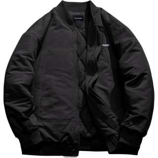 PRESSURE Puffer Jackets Unisex Baseball Collar Thickened