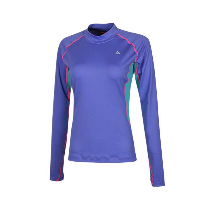 Nike Nike T Shirts Women's Purple Stand Collar Moderate