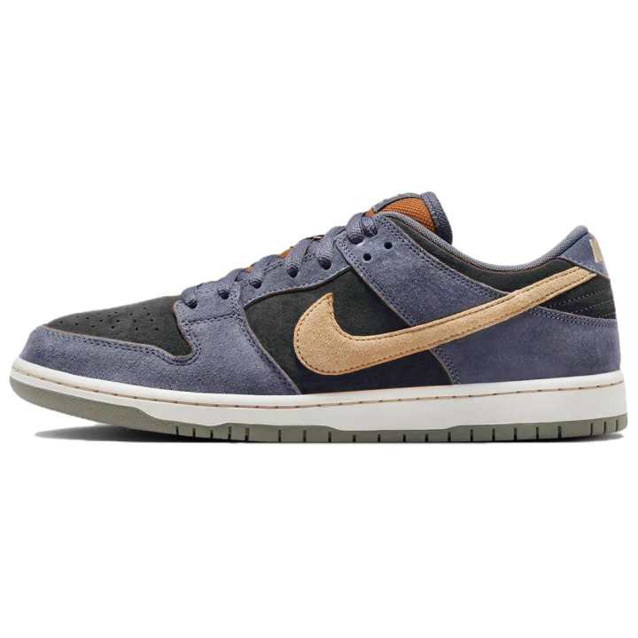 Nike Nike Dunk SB Dark Night Knight Abrasion Resistant Slip Resistant Low top Skateboard Shoes Unisex Midnight Black