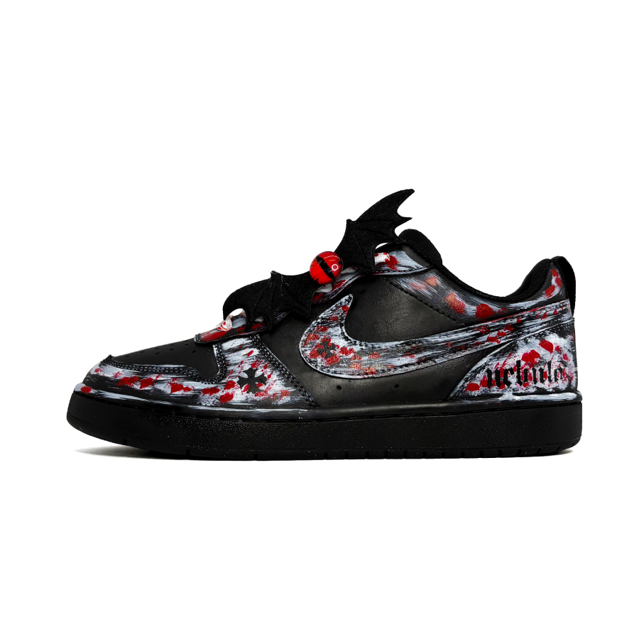 Nike Nike Court Borough God Of Punk, Graffiti, American Synthetic Leather Abrasion Resistant Slip Resistant