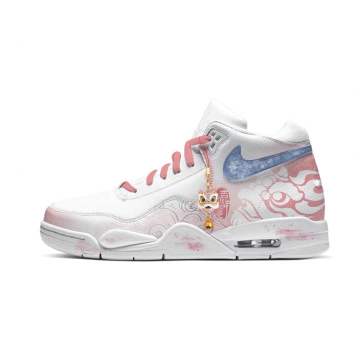 Nike Nike Flight Legacy Pink Cloud Blessing Lion 2026 Slip Resistant And Abrasion Resistant Coverage Mid top