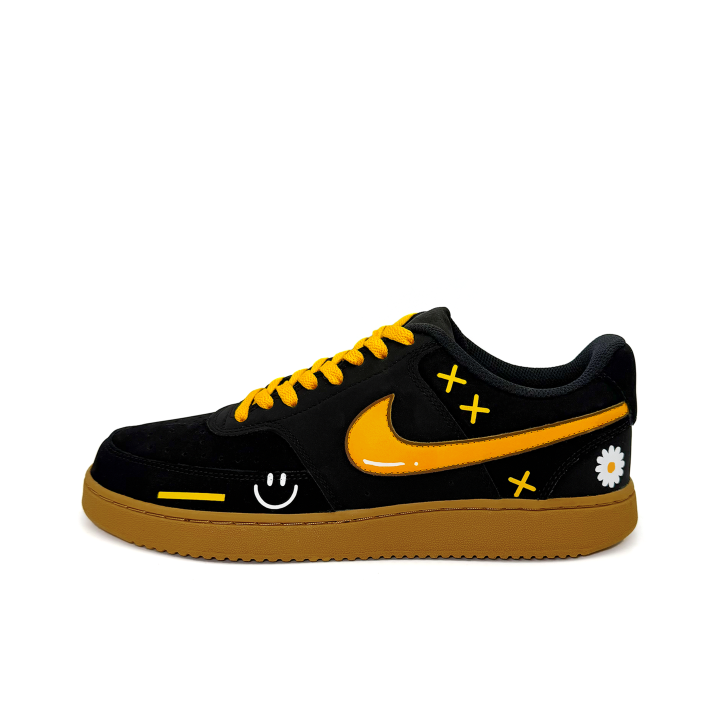 Nike Nike Court Vision 1 Summer Warm Sun Synthetic Leather Cushioning Abrasion Resistant Breathable Slip Resistant Low top
